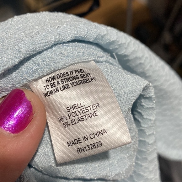 LPA Adams shorts Revolve NEW XL raised pattern powder blue high waisted - Picture 6 of 8